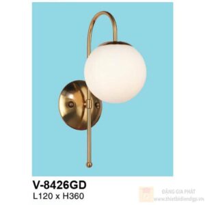 Đèn vách trang trí Verona L120*H360 - vỏ vàng