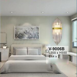 Đèn vách trang trí E14x2, L200xH550