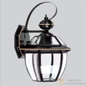 Đèn vách đồng Verona vỏ đen L180*H350