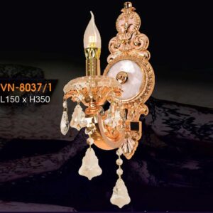 Đèn vách nến chao đá ngọc Verona L150xH350