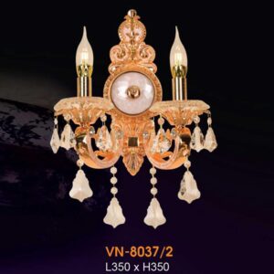 Đèn vách nến chao đá ngọc Verona L350xH350