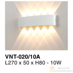 Đèn vách ngoài trời Verona L270*50*H80 - 10W - vỏ xám