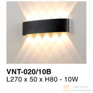 Đèn vách ngoài trời Verona L270*50*H80 - 10W - vỏ đen