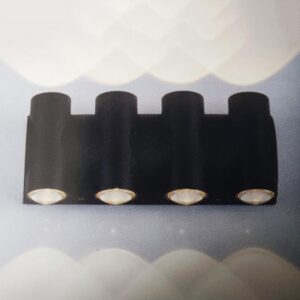 Đèn tường ngoài trời Verona L180 x H110 - 8W, vỏ đen