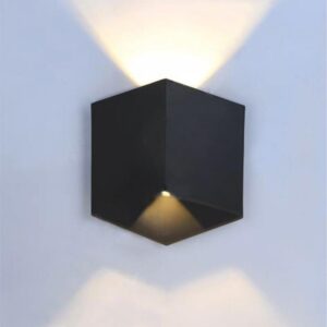 Đèn tường ngoài trời Verona L170 x H200 - 3W x 2, vỏ đen