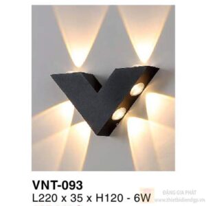 Đèn vách ngoài trời Verona L220*35*H120 - 6W