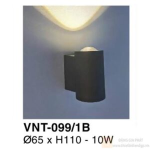 Đèn vách ngoài trời Verona Ø65*H110 - 10W - vỏ đen