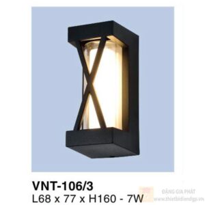 Đèn vách ngoài trời Verona L68*77*H160 - 7W