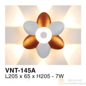 Đèn vách ngoài trời Verona L205*65*H205 - 7W - vỏ xám, vàng
