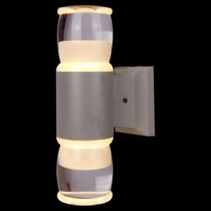 Đèn tường ngoài trời Verona Ø60 x H210, Vỏ Xám