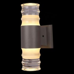 Đèn tường ngoài trời Verona Ø60 x H220, Vỏ Xám