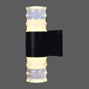 Đèn tường ngoài trời Verona Ø60 x H220, vỏ đen