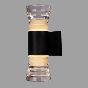 Đèn tường ngoài trời Verona Ø75 x H230, vỏ đen