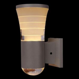 Đèn tường ngoài trời Verona Ø90 x H190, Vỏ Xám