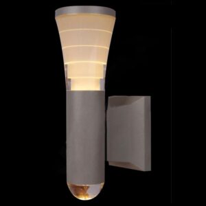 Đèn tường ngoài trời Verona Ø90 x H200, Vỏ Xám