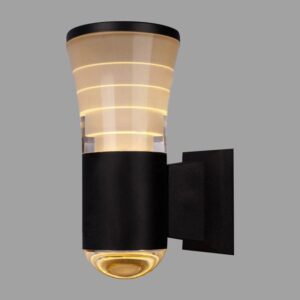 Đèn tường ngoài trời Verona Ø90 x H190, vỏ đen