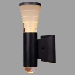 Đèn tường ngoài trời Verona Ø90 x H200, vỏ đen