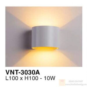 Đèn vách ngoài trời Verona L100*H100 - 10W - vỏ xám