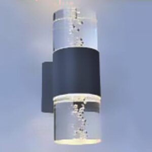 Đèn tường ngoài trời Verona Ø90 x H150 - 9W x 2, Vỏ Xám