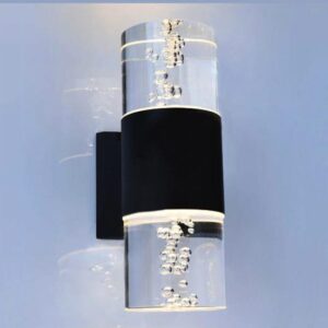 Đèn tường ngoài trời Verona Ø90 x H150 - 9W x 2, vỏ đen