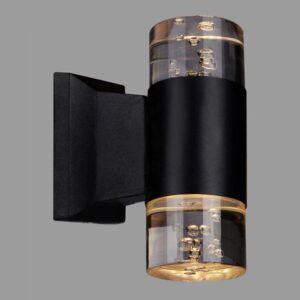 Đèn tường ngoài trời Verona Ø70 x H185, vỏ đen